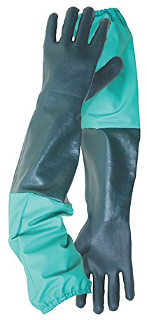 Full Length Drain, Pond And Tank Gloves For Cleaning Debris and Dirt
