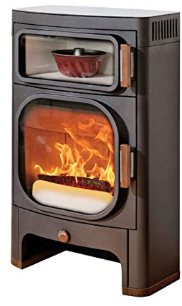 Austroflamm | Kaminofen | Heidi Back | Backfach + Ceranfeld | 7 kW