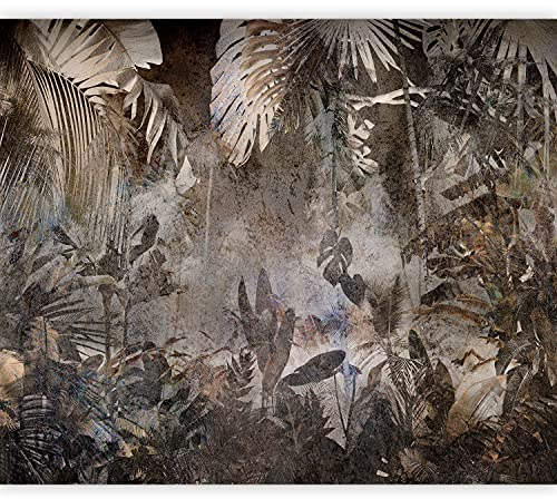 murando Fototapete Premium-Vlies Natur 150x105cm Foto Tapete Schlafzimmer Wohnzimmer Vliestapete XXL Wandtapete Motivtapeten Bildtapete 3d Effekt Wand Dekoration Botanik Dschungel Blätter tropisch