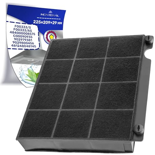 Filtre Charbon Type 15 pour Hotte Aspirante 225 x 209 x 29 mm F00333/S pour Elica 484000008575 pour Whirlpool C00090935 pour Ariston 9029800456 pour Electrolux Garantie de 10 Ans - MONTERAL