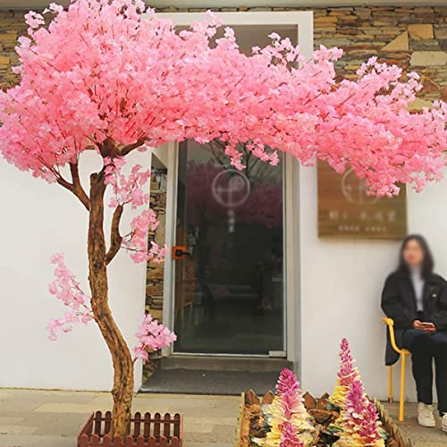 FENGSSLL Künstliche Blumen Deko Outdoor Kirsche/Japanischer Kirschbaum Künstlicher Baum/für Zuhause, Hochzeit, Hotel, Einkaufszentrum Dekor,2x2m/6.6x6.6ft