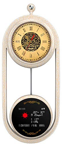 Orologio da parete Rete Orologio da parete Telefono cellulare Orologio WiFi Qualità dell'aria Previsioni meteo Calendario perpetuo Temperatura Data e umidità Display Orologio Orologio da parete d