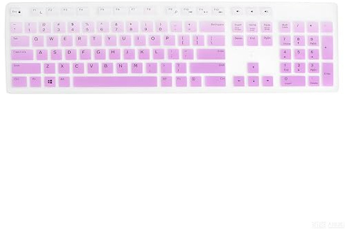 Hemobllo Keyboard Protective Cover for Kb216 Wired Keyboard Silicone Ultra-Thin Waterproof Dustproof Protector for Office Desktop Use