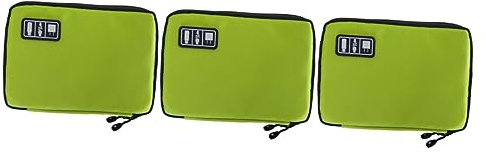DOITOOL 3piezas Bolsa Organizador De Cables USB para Viajes Estuche De Accesorios Electrónicos Verpara Gadgets y Almacenamiento Digital