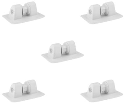 Mealoodiousmusea 5 Set PVC Kajak Kanu Aufblasbares Boot Anker Klampe Dock Festmacher Zubehör Weiß