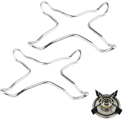 2 Stück Gasherd Brenner Ständer, Gasherd Aufsatz Ring, Universal Aufsatz | Gasherd Aufsatz Stern Wok Ring, Gasherd Gas Ring, für Espressokocher Kaffeekocher Gaskochfelder Backofen Küche