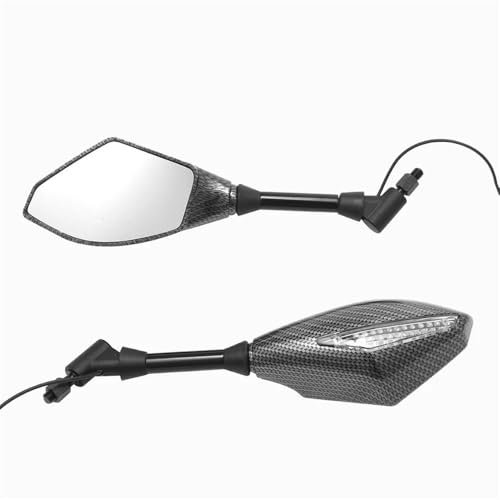 Rückspiegel Seitenspiegel 2 X Blinker Seite Spiegel Mit Blinker Anzeige 10mm Motorrad Rückspiegel Für Für Für