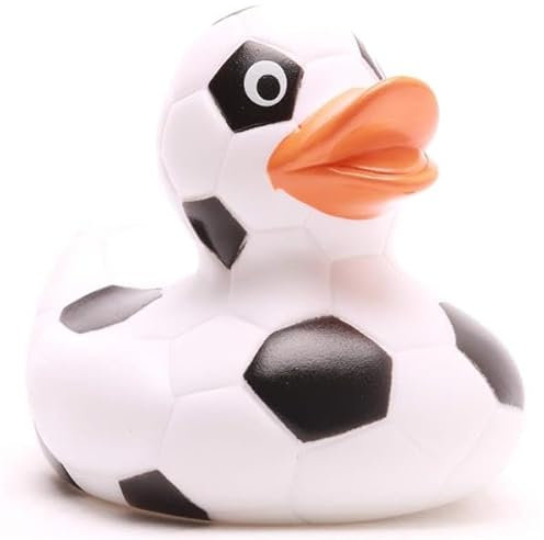 Duckshop I paperella da calcio I paperella da bagno I L 8,5 cm I regalo per gli appassionati di calcio