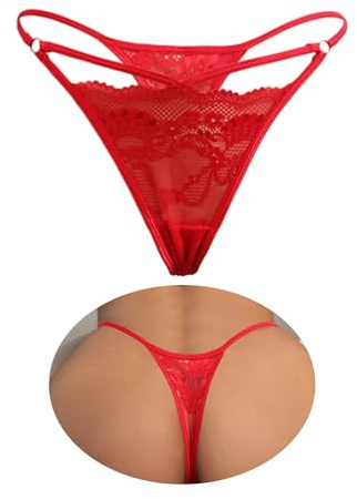 ohmydear Lace Micro G string Thongs Sexy Panties Sheer Mesh French Knickers