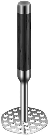 Triturador de patatas de acero inoxidable 316, herramienta de cocina resistente y puré de papas, triturador de patatas de mano para patatas, tomates, aguacates, frijoles, frutas y verduras