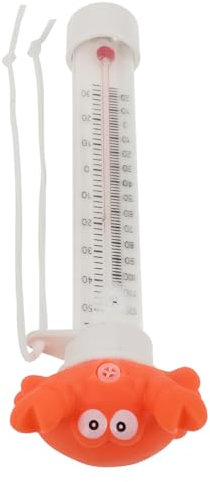 BESPORTBLE Schwimmendes Wassertemperaturthermometer Pooltemperaturmessgerät Für Schwimmbäder Spas Und Fischteiche Mit Schnur Robustes Klare Für Ablesbarkeit