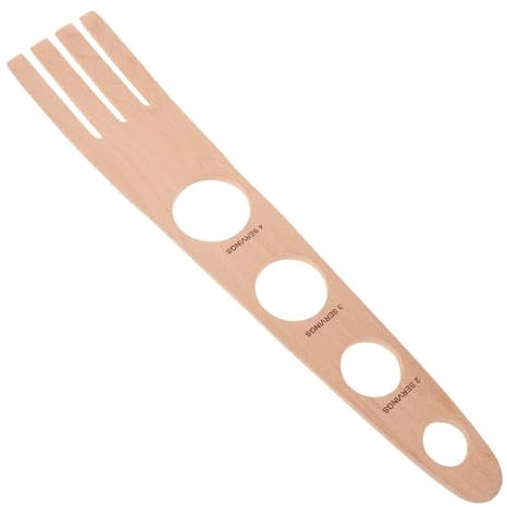 Hemobllo Medidor De Espaguetis De Madera 4 Agujeros Para 4 Personas, Calibrador De Espaguetis Resistente y Práctico, Herramienta Para Medir Pasta Cocina