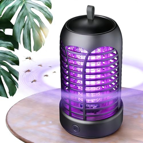 YOUKK 3800V Haute Puissance piège à moustiques,5W UV Tueur d'Insectes Lampe Anti Mouche,Électrique Lampe Anti Moustique intérieur/extérieur,Anti Insectes Répulsif Efficace Portée 40 m²