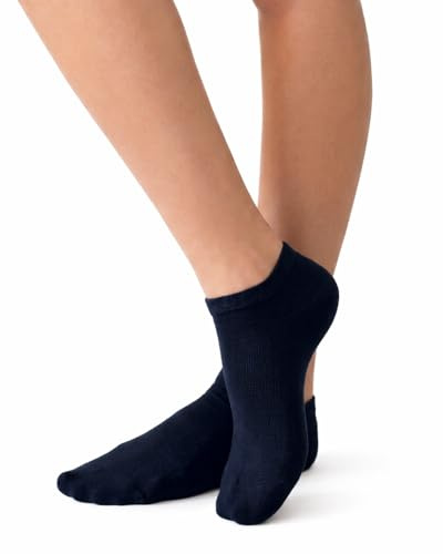 Set 6 Paia Fantasmini Uomo Donna Unisex in Filo di Scozia Elasticizzato | Calzini Invisibili Leggeri e Traspiranti per Mocassini, Sneakers | Made in Italy (IT, Numero, 41, 45, Regular, Corto, Blu)