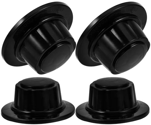 Happyyami Écrou de fixation du ventilateur recouvrant les pales 4 pièces, capuchons en plastique noir, pour ventilateurs 12/14/16 pouces, facile à nettoyer