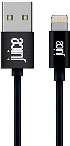 DISCONTINUED Juice Apple Lightning Cable 3m Round Black,iPhone 14, Max, Pro, Plus, iPhone 13, Max, Pro and Mini, iPhone 12, Max, Pro and Mini, iphone 11, Pro, X, Xr, iPhone 8, 7, 6, SE, 5, iPad,