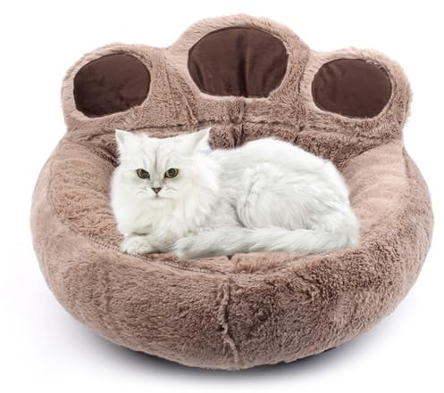 PETCUTE Hundbäddar medelstora hundbäddar tvättbar mysig kattbädd mjuka bekväma husdjurssängar