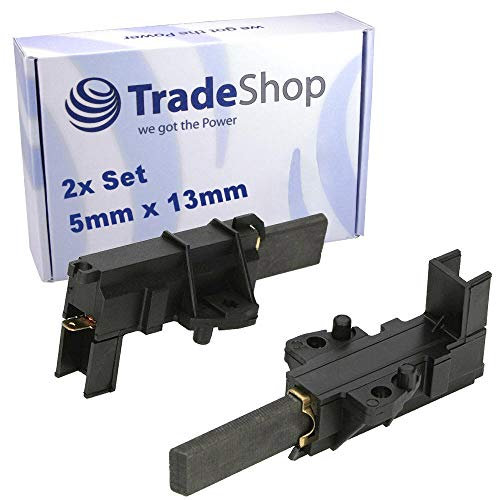 2 x Abrasive Carbon Brushes 5 x 13 mm for CESET Washing Machine Engines Whirlpool/Bosch BSH Group
