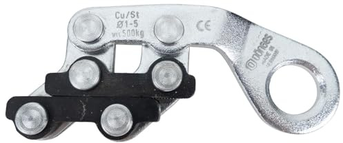 Dönges Seilspannklemmen, Seilquerschnitt 1-16 mm², Draht Ø 1-5 mm 12504 (Seilklemme Rispenband Rispenbandspanner) Augengröße: 20 mm/Bruchlast: 1250 kg/Tragfähigkeit: 500 kg