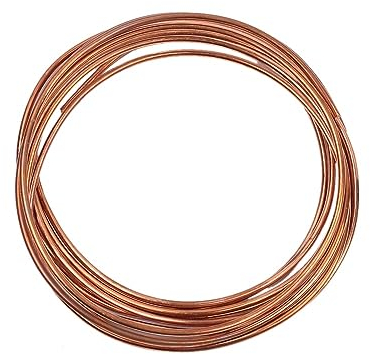 Kupferdraht, Blanker T2 Kupferdraht, ø 0,9mm-4mm, Reiner Basteldraht, Schmuckdraht, Coil Wickeldraht mit Gute Wärmeleitfähigkeit und Korrosionsbeständigkeit