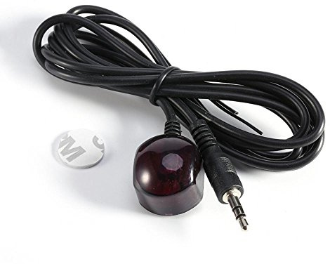 PUSOKEI Verlängerungskabel für Infrarotempfänger (IR), 3,5-mm-Stecker Verlängerungskabel für Infrarot-Stoßwellen-Fernbedienungsempfänger, Plug-and-Play, Single-Power-Übertragung