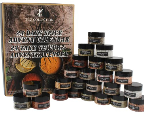 Herbs and Spices Advent Calendar 2025 | 24 Spice Jars for Cooking | Food Advent Calendar for Chefs | Unique Adult Gift for Men & Women | The Ultimate Foodie Gift Set | Perfect for Home Chefs