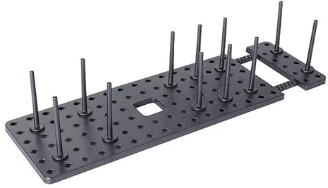 VALINK Kitchen Drawer Organizer Pegs Board with Bottom Anti Slip Pad and 12Pegs,Expandable Kitchen Cupboard, Shelf and Drawer Organizer Tray