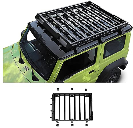 ASHFIT Kreuzschienen-Dachträger, für Suzuki Jimny 2019 2020 Auto Aluminium Dachträger Lastenträger Dachgepäckträger