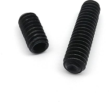 50 Stück UNC 2#-56 4#-40 5# 6#-32 8#-32 Schwarze Innensechskant-Innensechskant-Gewindestift-Gewindestift-Stellschraube (Color : 1/2_4-40)