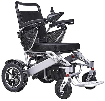Gorssen Silla de Ruedas eléctrica, batería de Litio Doble de Motor de 300 W Desde hasta la función Plegable, se Pueden Ajustar 5 Engranajes Kilometraje de Resistencia de 20-25 km