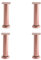 4 Pcs Adjustable Furniture Legs,Metal Sofa Legs,Round Metal Support Legs,Metal Adjustable Bed Legs,Replacement Feet Legs for Sofa Table Chair Desk Cupboard Cabinets Foot (80mm/3.15in,Rose Gold)