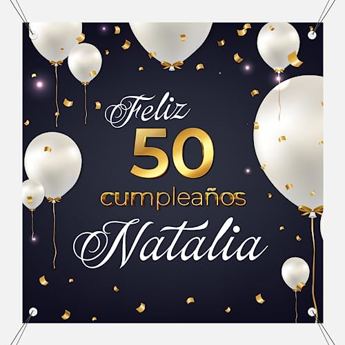 Pancarta Feliz Cumpleaños Personalizada - Decoracion cumpleaños | Print Stamp Love, Pancarta personalizada cumpleaños Adultos, Cartel personalizado, Lona PVC, 200x100cm, MODELO 5
