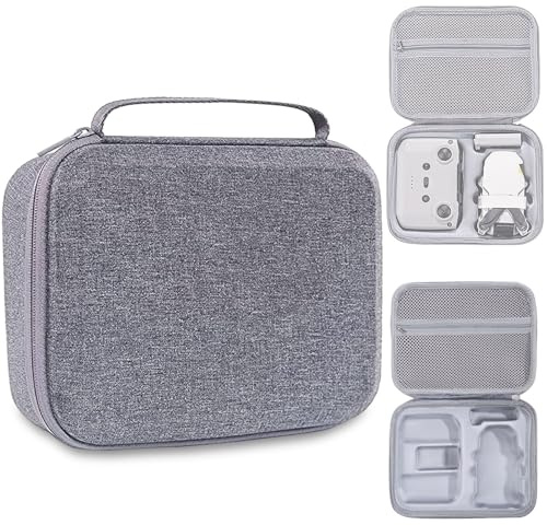 Borsa da viaggio compatta, custodia portatile per drone DJI Mini 4K / Mini 2 SE/Mini 2 e accessori controller, scatola di immagazzinaggio, borsa per il trasporto, grigio.
