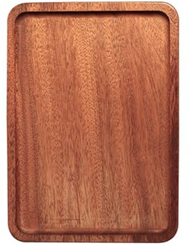 Planche à découper， Planche à découper en bois Planche à découper rectangulaire épaisse for cuisine Maison Fête Planche de service(25 * 18cm)