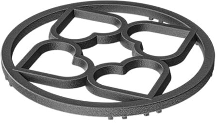 Burners Wok - Estufa de hierro fundido para sartenes de fondo redondo (19 cm)