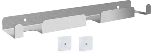 Pizza Peel Holder | Pizza Utensil Holder | Stainless Steel Space Saving Wall Organizer for Restaurant Tools Home Kitchen Scoops Spatulas