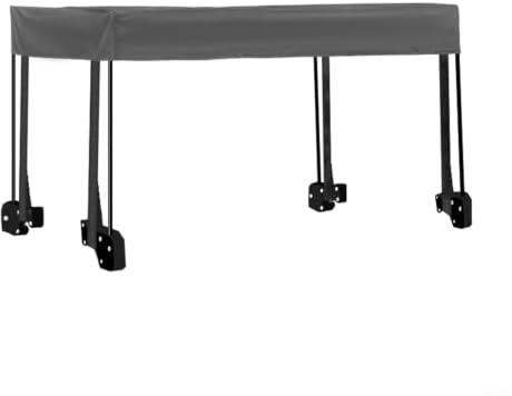 Canopy for Wagon Attachment, Waterproof Awning Shade Cover, Folding Sun Shade Cover for Folding Trolley Cart Beach Push Pull Wagon Cart Replacement ﻿ (Grey)