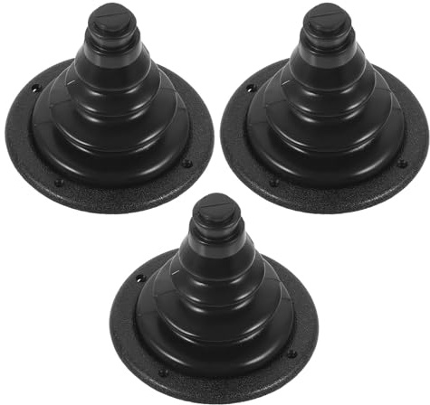 MUSISALY Gaine de Câblage Marin en Caoutchouc Noir 3 Pièces – Protection Étanche pour Câble de Direction et Soufflet Moteur Bateau Yacht Camping-Car – Passe-Câble Résistant aux