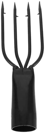 Ciieeo Forchetta da Pesca in Acciaio Inossidabile 4 Punte con Ardiglione per Pesca Subacquea e Mare Professionale in Metallo per Cattura Pesci