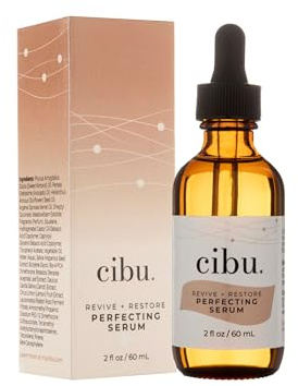 CIBU Revive + Restore Perfecting Serum, 2 oz - Lightweight Hair Repair Serum for All Hair Types - Reduces Frizz and Split Ends - Made with Argan Oil, Kale Extract & Chia Seed