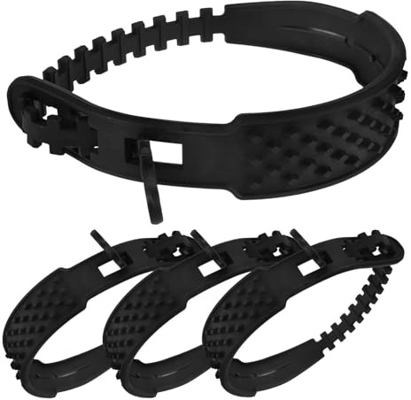 BELLIFFY Nylon Resistente Rendimiento Antideslizante para Neumáticos de Nieve y Hielo para Motocicleta 4 Cadenas Fácil Instalación para Invierno Seguro