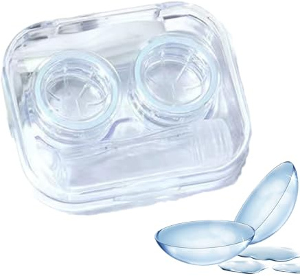 Contact Lens Case Hard Shell Case, Storage, Sealed Compartment