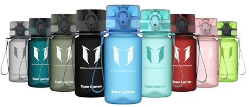 Sparrow Trinkflasche Kinder 350ml - BPA-frei - Tritan Wasserflasche 1-Klick