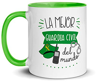 Kembilove Taza de Desayuno Personalizada La Mejor Guardia Civil del Mundo – Tazas Originales para Regalar – Regalos Personalizados – Regalos Originales para Hombre – Tazas Originales