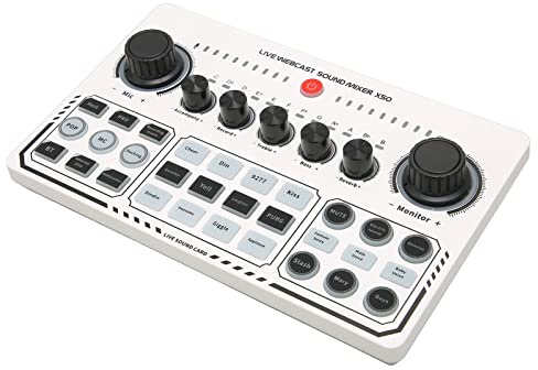 e Sound Carde Broadcast Sound CardUSB Externt Ljud Carodcast Mixer Ljudkort Ljudkort, X50 e Ljudkort 12 Uppvärmningsljudeffekter Ett Toucute USB Externt Ljudkort för e