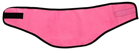 BESPORTBLE Dog Cooling Scarf and Collar Breathable Ice Towel Cooling Wrap for Pets Summer Use Medium Pink Polka Dot Suitable for Hot Weather Dogs