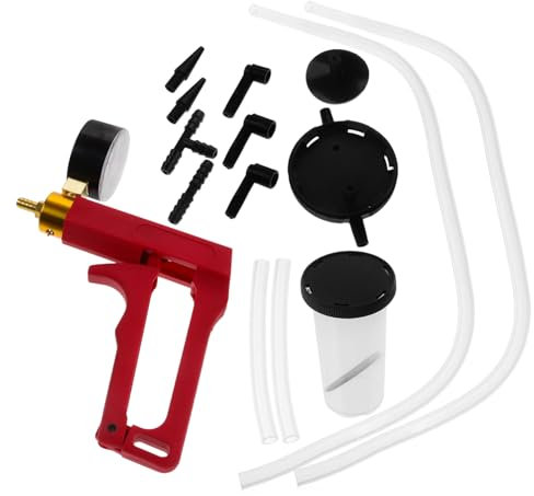 SEWOART Handheld Vakuumpumpe Bremsentlüftungs Satz Für Kfz Und Motorrad Manuelles Vakuum Pumpenwerkzeug Effiziente Bremsentlüftung Leicht Und Tragbar Vielseitig Einsetzbar Für