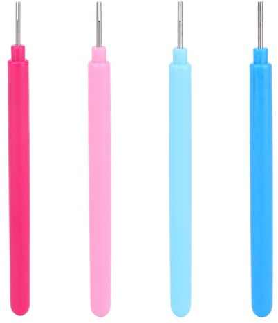4 piezas Herramientas Filigrana de Papel, Bolígrafos de Filigrana Herramientas para Enrollar Flores Papel para Bricolaje Creaciones Tarjetas Manualidades Hecho a Mano Suministros (4 Colores)