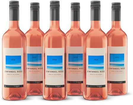 By Amazon Californian Zinfandel Rose Wine, 75cl x 6