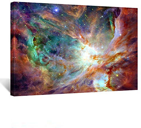 KREATIVE ARTS Canvas Prints Wall Art Cosmic Cloud Stars Nebula Night Sky Picture by NASA Modern Wall Decor Home Decoration Stretched Gallery Canvas Wrap Giclee Print Ready to Hang 24''x36''